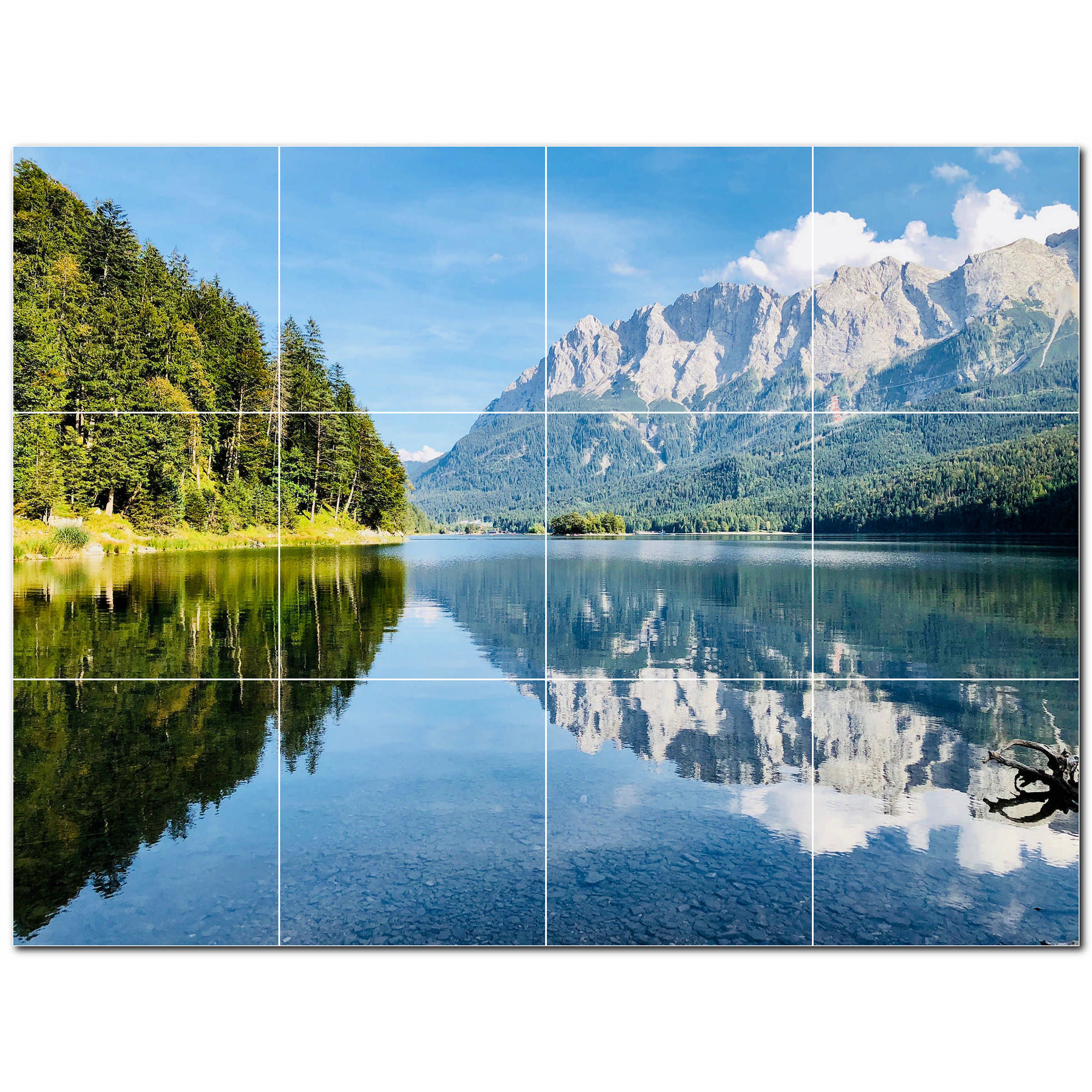 Picture-Tiles.com Lakes Photo 12'' x 12'' Satin Ceramic Decorative